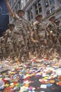 Soldiers Marching in Ticker Tape Parade, New York City, New York Royalty Free Stock Photo