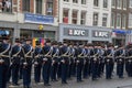 Soldiers Marching At The Visit Of The President Of Italy At Amsterdam The Netherlands 9-11-2022