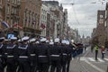 Soldiers Marching At The Visit Of The President Of Italy At Amsterdam The Netherlands 9-11-2022