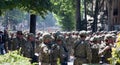 Soldiers on military parade. Tbilisi. Georgia. Royalty Free Stock Photo