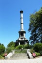 Soldiers monument at the Battle Hill at the Green-Wood cemetery in Brooklyn