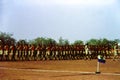 Soldiers of the newly formed Ghana Regiment on parade on Independence Day in Accra, Ghana Royalty Free Stock Photo