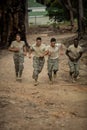 Soldiers running