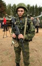 Soldiers in russia's military exercises.