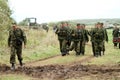 Soldiers in russia's military exercises.