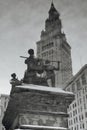 Soldiers and Sailors and the Terminal Tower Royalty Free Stock Photo