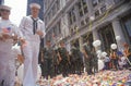 Soldiers and Sailors, Ticker Tape Parade, New York City, New York Royalty Free Stock Photo