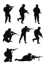 Soldiers silhouettes