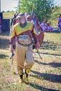 The soldiers of the Tatar army. Ethno-historical festival with the reconstruction of the battle of 1391 Timur and Tokhtamysh