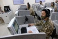 Almaty / Kazakhstan - 11.20.2020 : Soldiers are tested after a peacekeeper training course