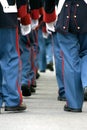 Soldiers walking away Royalty Free Stock Photo