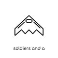 Soldiers and a weapon icon from Army collection.