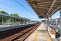 Solec Kujawski, Kuyavian-Pomeranian Voivodeship / Poland - September, 11, 2019: Railway station in a small town. New budenek train