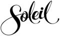 Soleil = `sun` in French