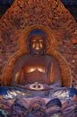 Solemn Buddha statue Royalty Free Stock Photo