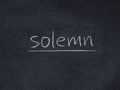 Solemn