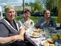 A solemn meeting in honor of Victory Day in World war 2 may 9, 2016 in the Kaluga region in Russia. Royalty Free Stock Photo