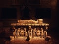 A solemn sepulchre of a medieval bishop