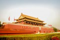 The solemn side of Tiananmen Square in Beijing, China