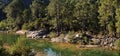 Solenzara River in Corsica mountains