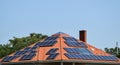 Soler panels on the roof Royalty Free Stock Photo