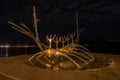 Solfar (Sun Voyager) at Night Royalty Free Stock Photo