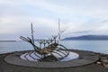 Solfar, Sun voyager sculpter in Reykjavik in Iceland Royalty Free Stock Photo