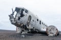 Solheimasandur plane wreck view. South Iceland landmark