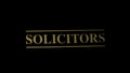 Solicitors Sign Royalty Free Stock Photo