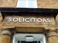 Solicitors sign. solicitors offices sign. Royalty Free Stock Photo