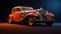 Solid Background Retro Car Vintage Elegance Royalty Free Stock Photo