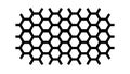 Solid Black Hexagonal Honeycomb Pattern Seamless Vector Design Generative AI Royalty Free Stock Photo