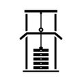 Gym Weight Stack Machine Icon Royalty Free Stock Photo