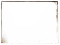 Solid Blank White Rectangle with Black Border Frame, Suitable for Background Use