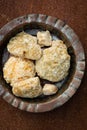 Solid blocks of unrefined sugar Jaggery Goor