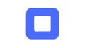 Solid Blue Square Block Flat Icon for Shape or Element, vector design Generative AI Royalty Free Stock Photo