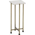 Solid Brass Tapered Leg Beveled Glass, end table side tables small regency gold leaf white top cover with white background Royalty Free Stock Photo