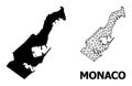 Solid and Carcass Map of Monaco