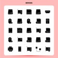 Solid 25 Devices Icon set. Vector Glyph Style Design Black Icons Set. Web and Mobile Business ideas design Vector Illustration Royalty Free Stock Photo