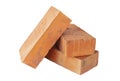 solid fireproof clay brick used for the construction of fireplaces and stoves, Royalty Free Stock Photo