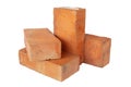 solid fireproof clay brick used for the construction of fireplaces and stoves, Royalty Free Stock Photo