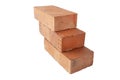 solid fireproof clay brick used for the construction of fireplaces and stoves Royalty Free Stock Photo