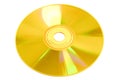 Solid Gold CD Compact Disc Royalty Free Stock Photo