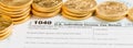 Solid gold coins on 2014 form 1040