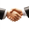 A solid handshake embodying an agreement, trust, and a partnership Royalty Free Stock Photo
