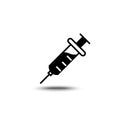 Solid icon for Syringe,vector illustration