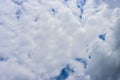 Solid large light gray clouds. Royalty Free Stock Photo