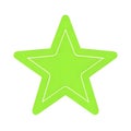 Solid lime green star symbol Royalty Free Stock Photo