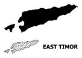 Solid and Mesh Map of East Timor