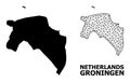 Solid and Mesh Map of Groningen Province